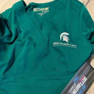 MSU Scrub Top
